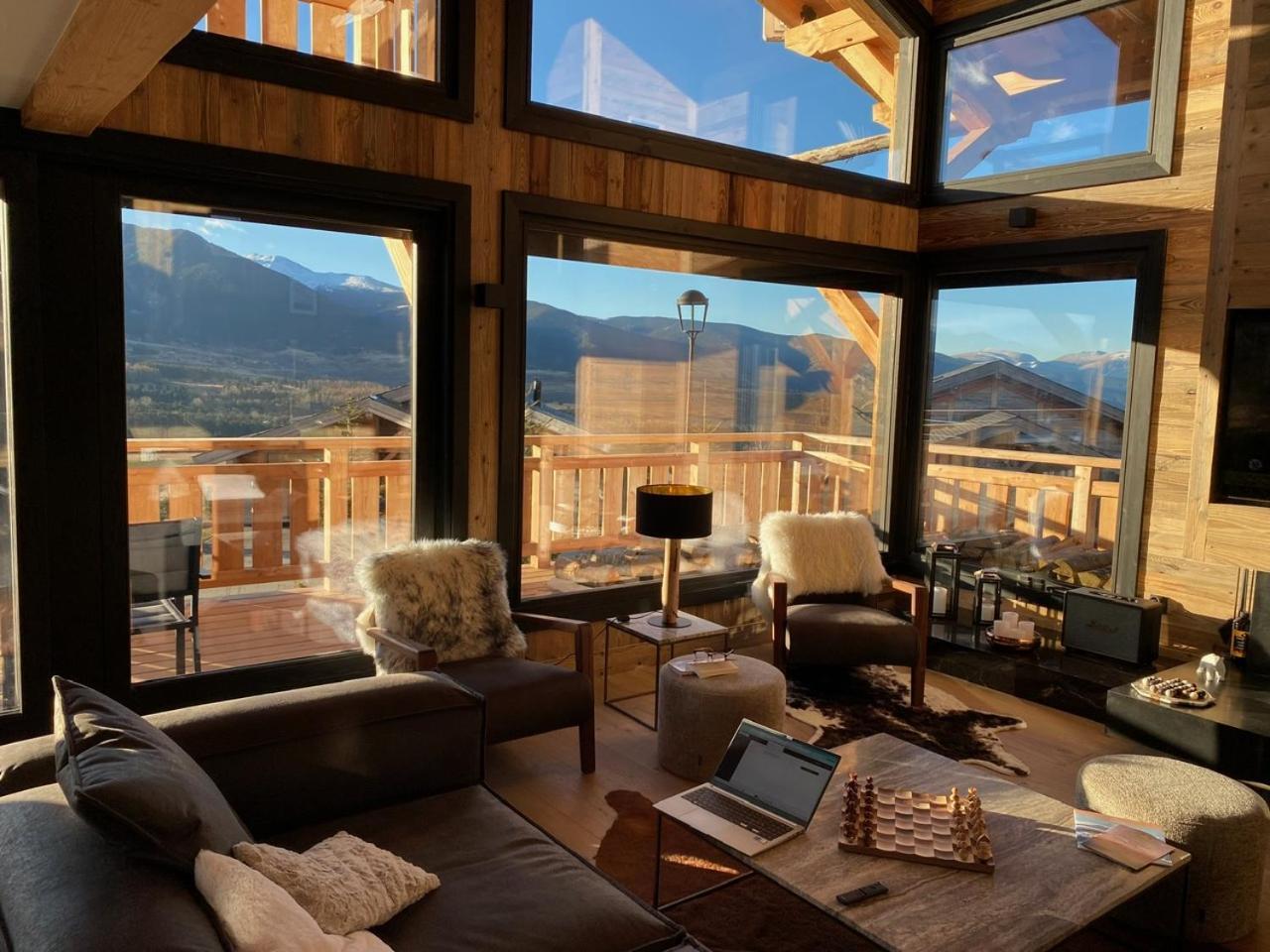 Chalet Aguila - Jacuzzi Et Sauna Panoramique - Construit En 2023 Bolquere Pyrenees 2000 エクステリア 写真
